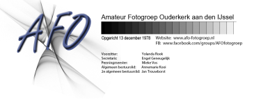 Logo AFO (Amateur Fotogroep Ouderkerk)